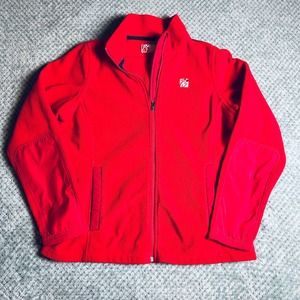 Women's Red Chick Fil A Fleece Jacket Large